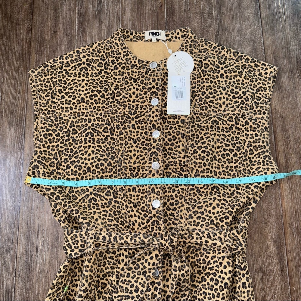 FRNCH Leopard Print Jumpsuit in Brown/Tan - Picture 2 of 12